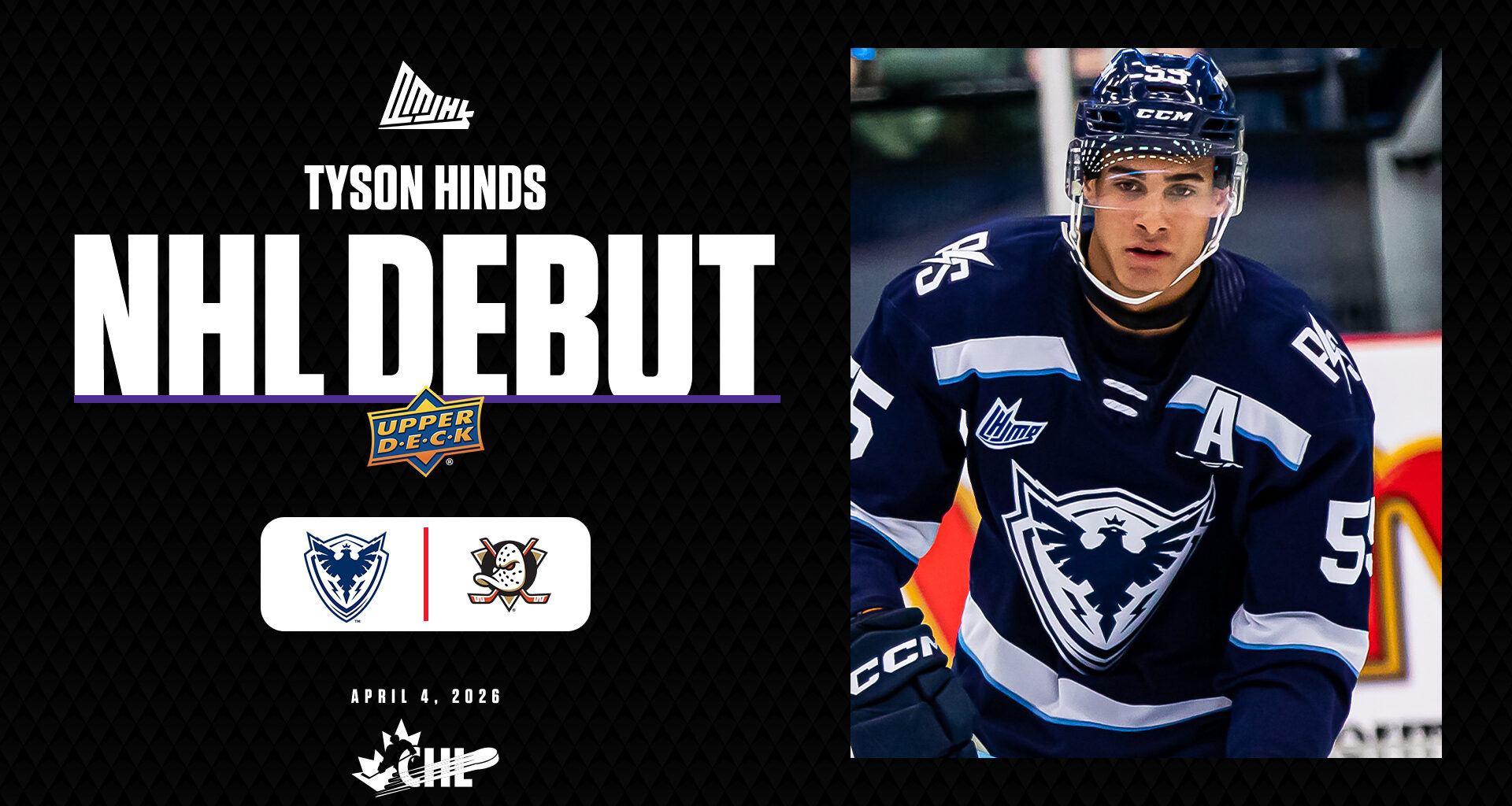 Hinds makes NHL debut with Anaheim