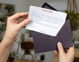 Handwrytten, an AI-powered robot, gives the allure of handwritten cards that have helped Irvine realtor Paul Young reach higher volumes of new clients. (Courtesy of Handwrytten)