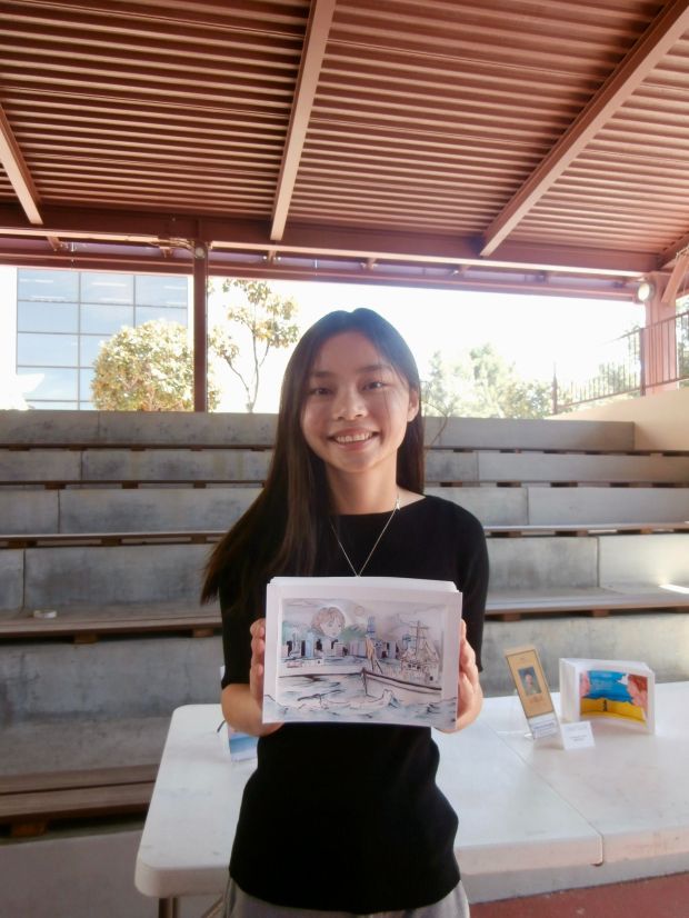 Victoria Quynh Vy Dinh of Newport Beach, a senior at Corona del Mar High School, is a media arts semifinalist for Artist of the Year in 2026. (Photo courtesy of Sharee Dinh)
