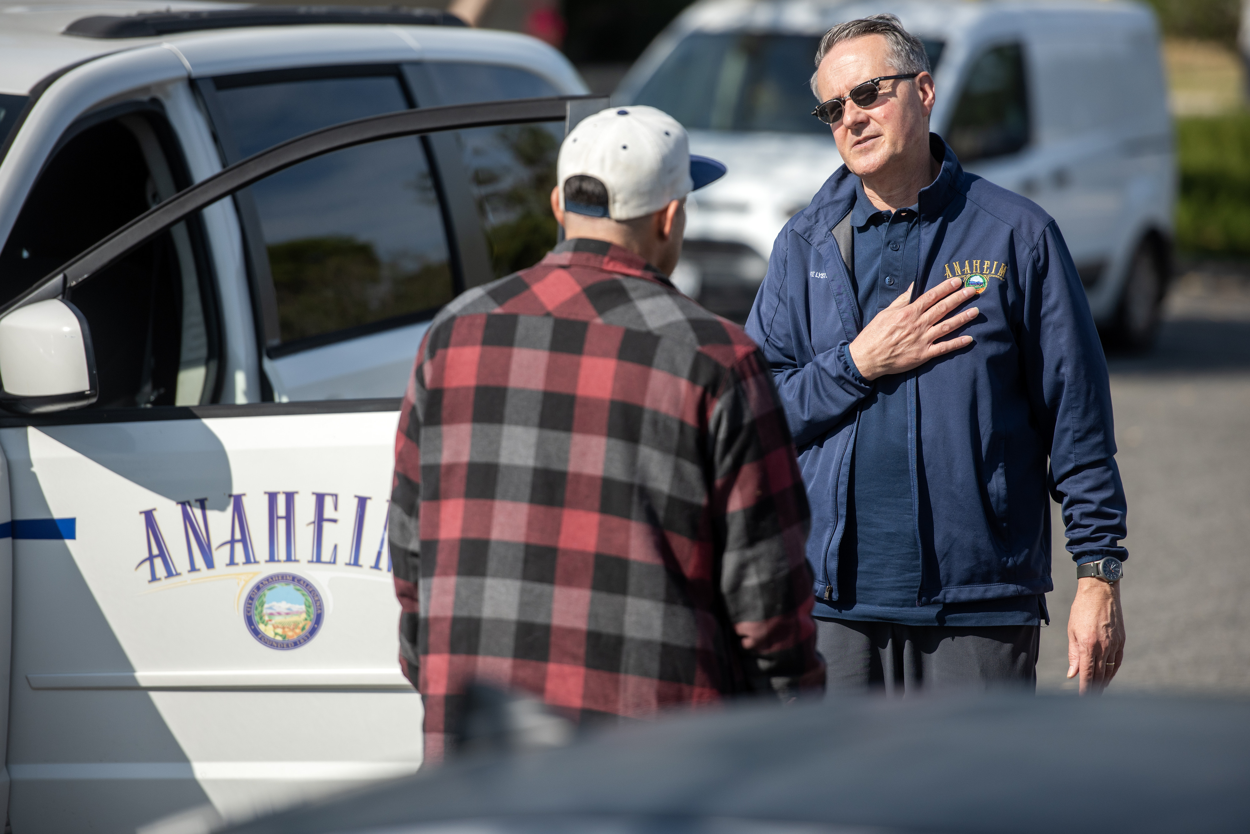 Mike Lyster, Chief Communications Officer for the City of Anaheim,...