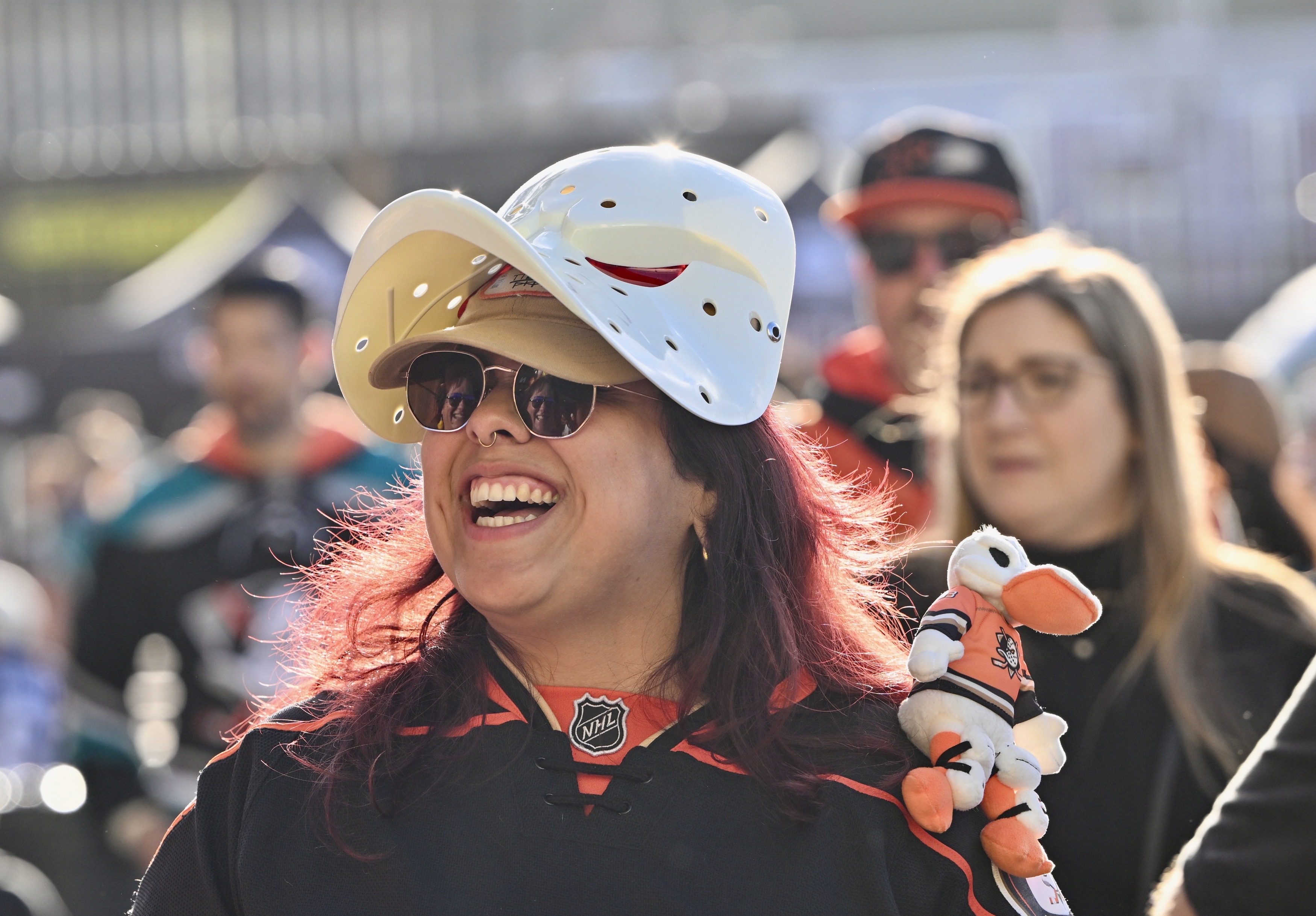 Alyn Garcia hangs out with friends before the Ducks take...