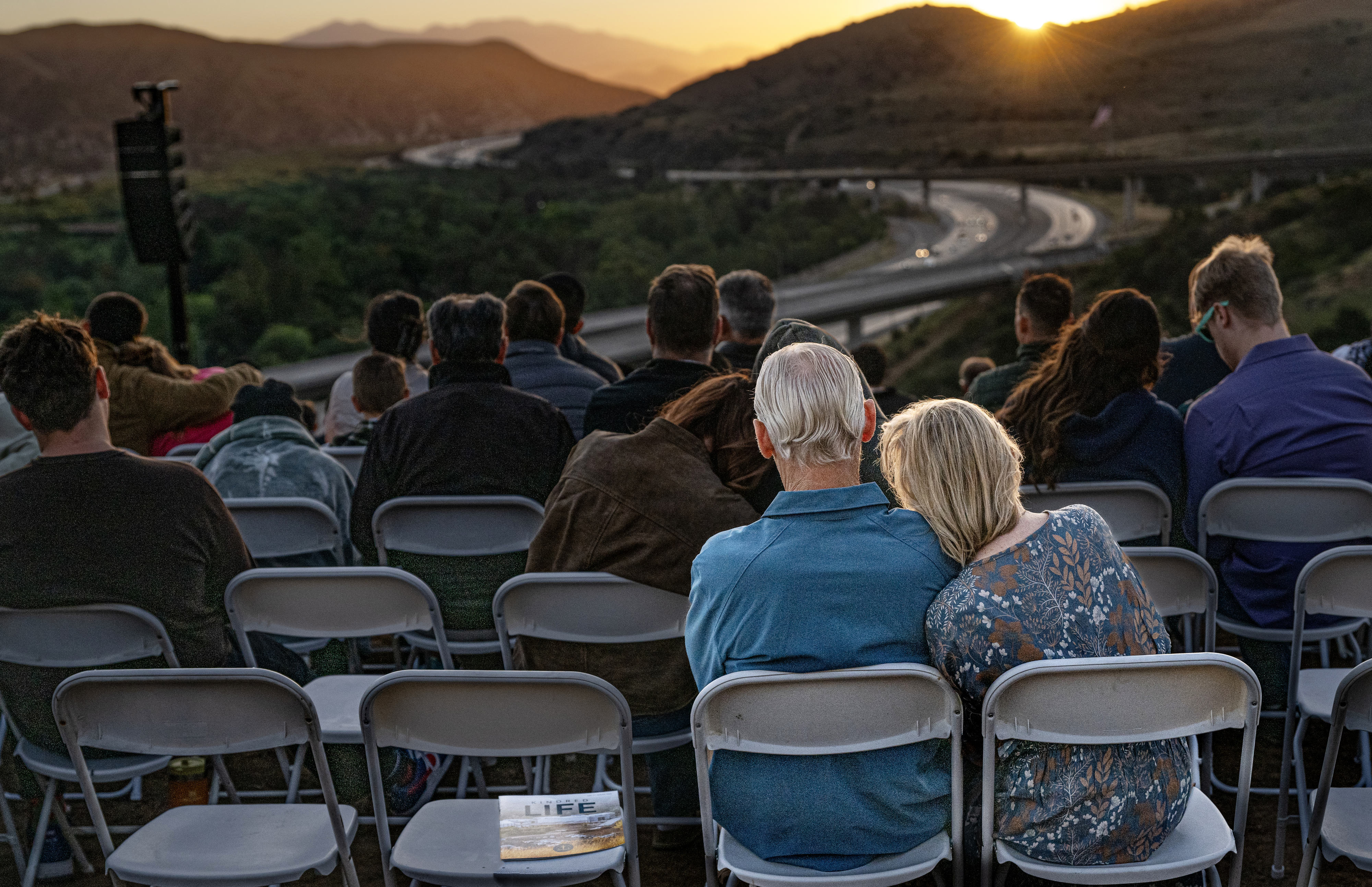 Kindred Church worshippers take part in Easter Sunday sunrise services...