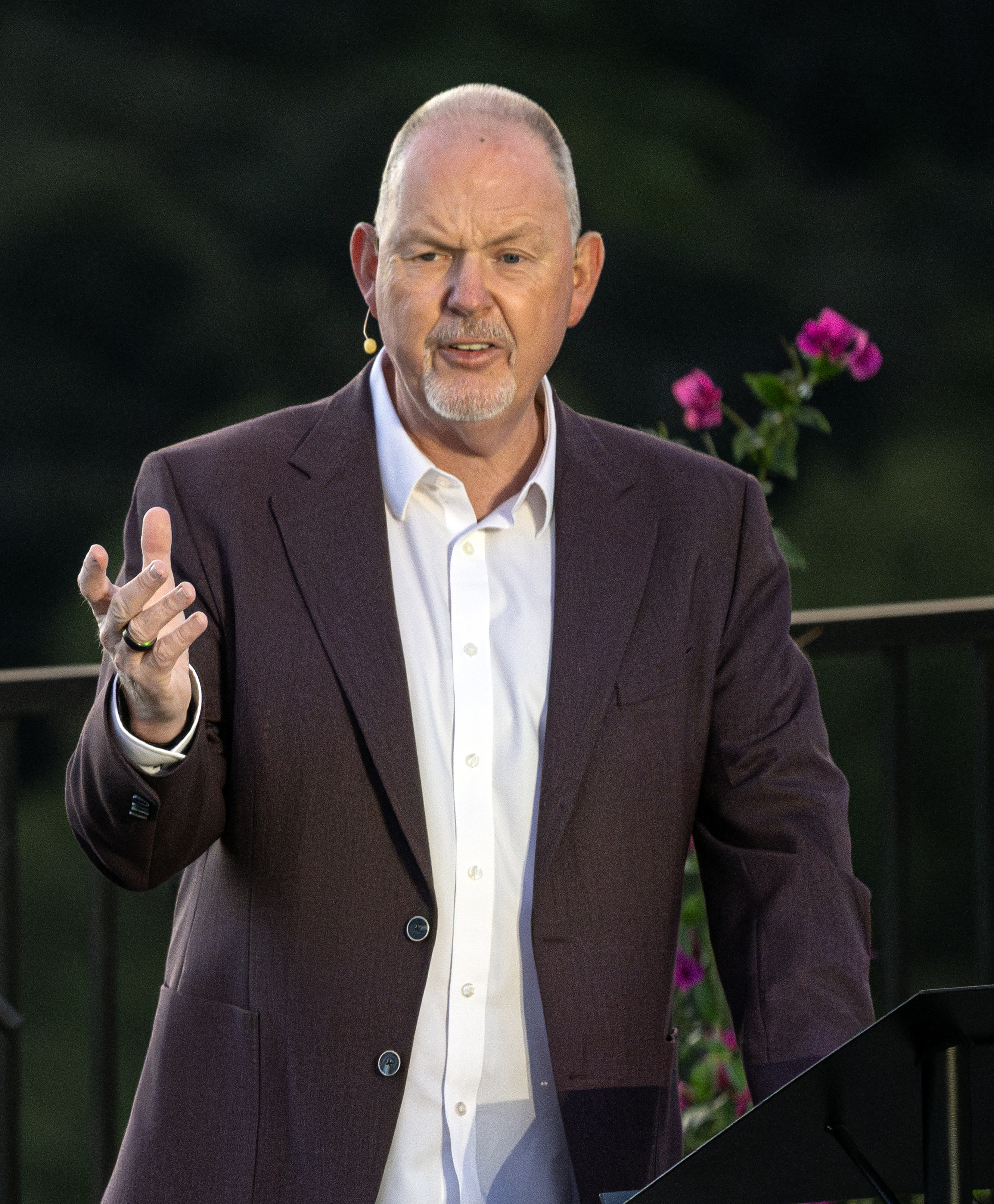 Philip De Courcy, senior pastor of Kindred Church in Anaheim,...