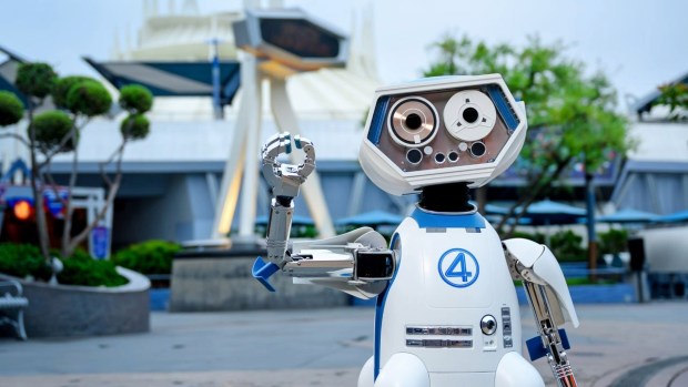 The Herbie robot assistant will make appearances in Tomorrowland at Disneyland in honor of the release of "Fantastic Four: First Steps" film. (Courtesy of Disneyland)