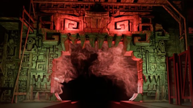 Concept art of the Montezooma: The Forbidden Fortress roller coaster via the official Knott's Berry Farm YouTube channel. (Courtesy of Knott's)