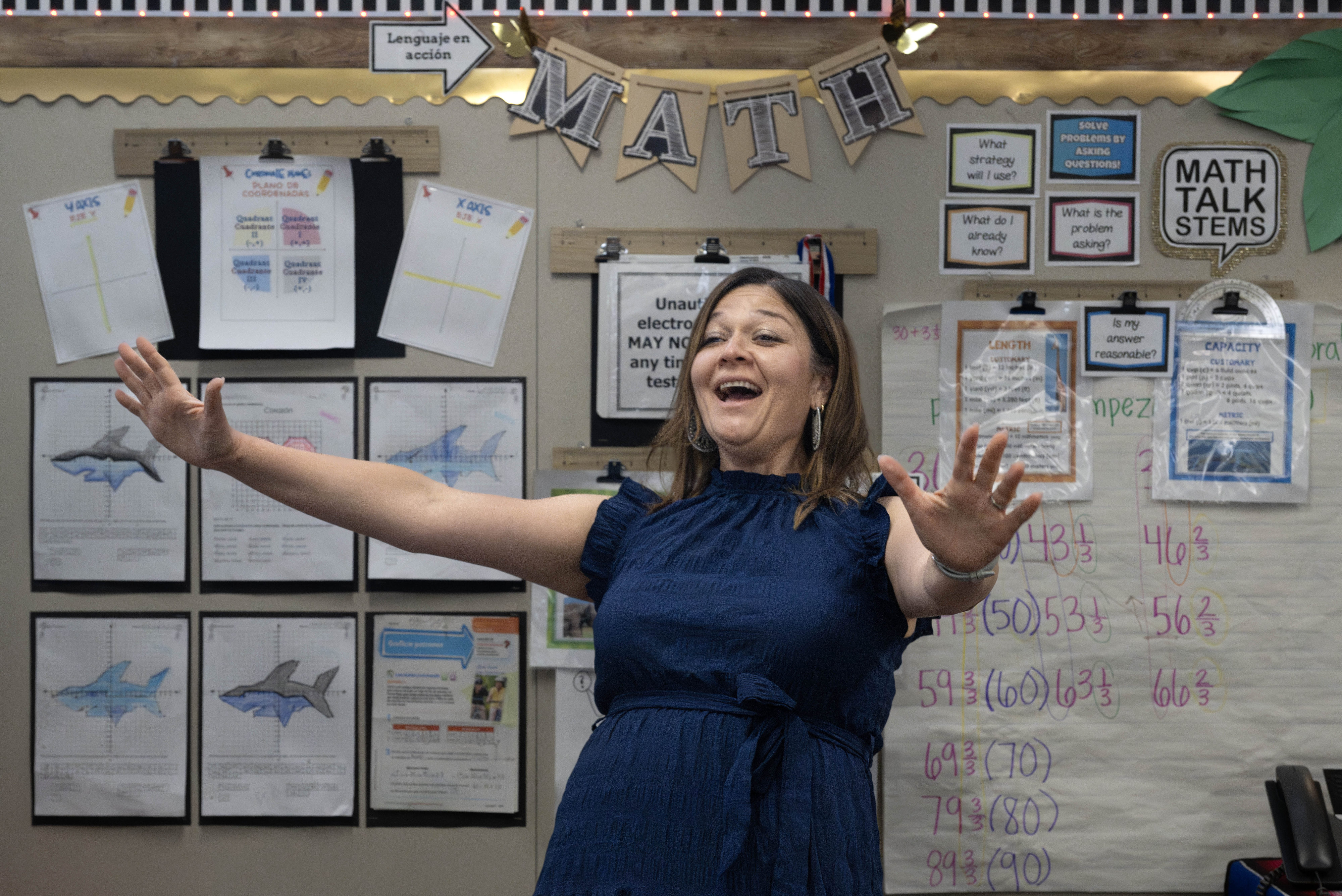 Wendy Saldivar, a dual language immersion teacher at Loara Elementary...