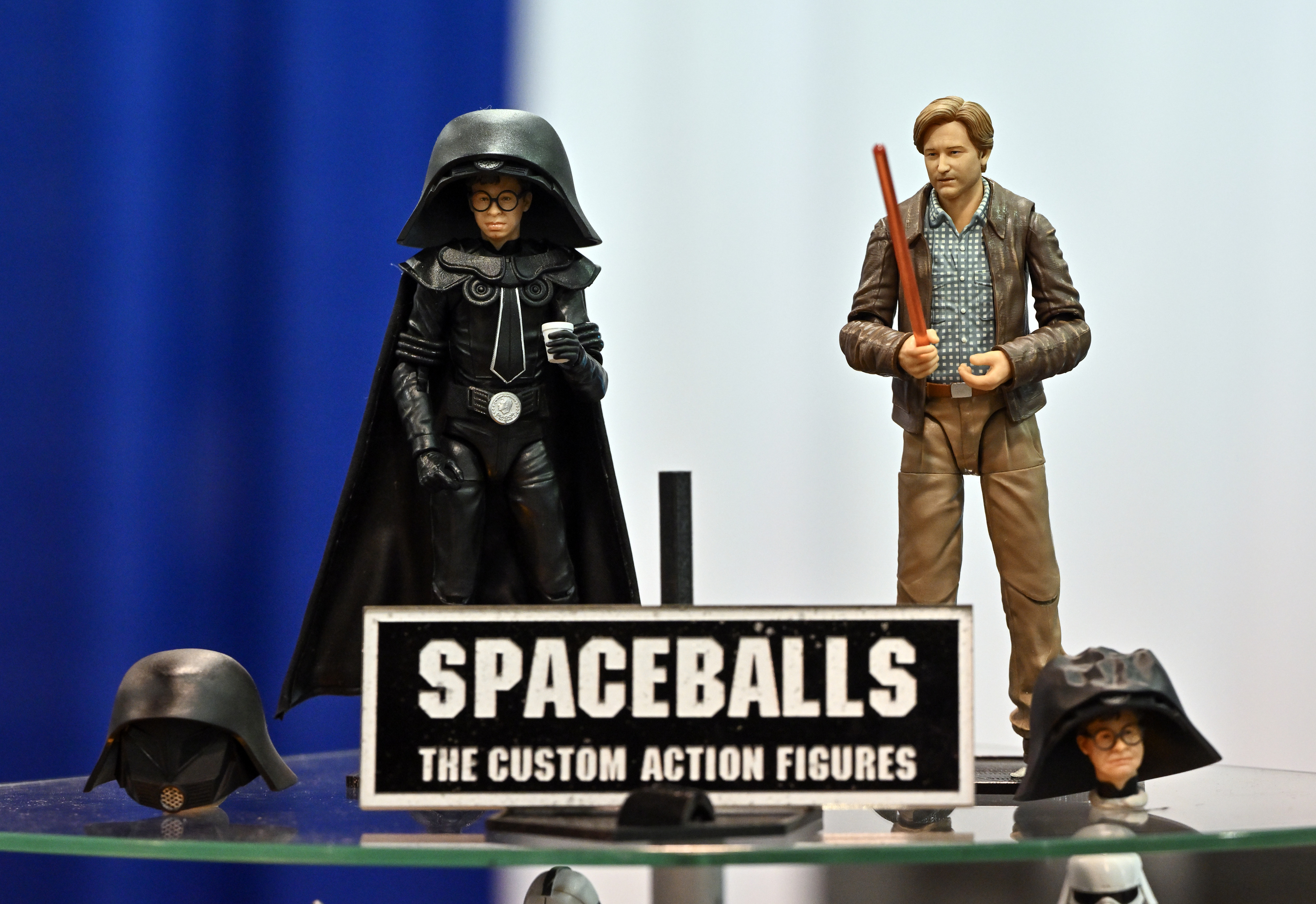 Spaceballs action figures during WonderCon at the Anaheim Convention Center...