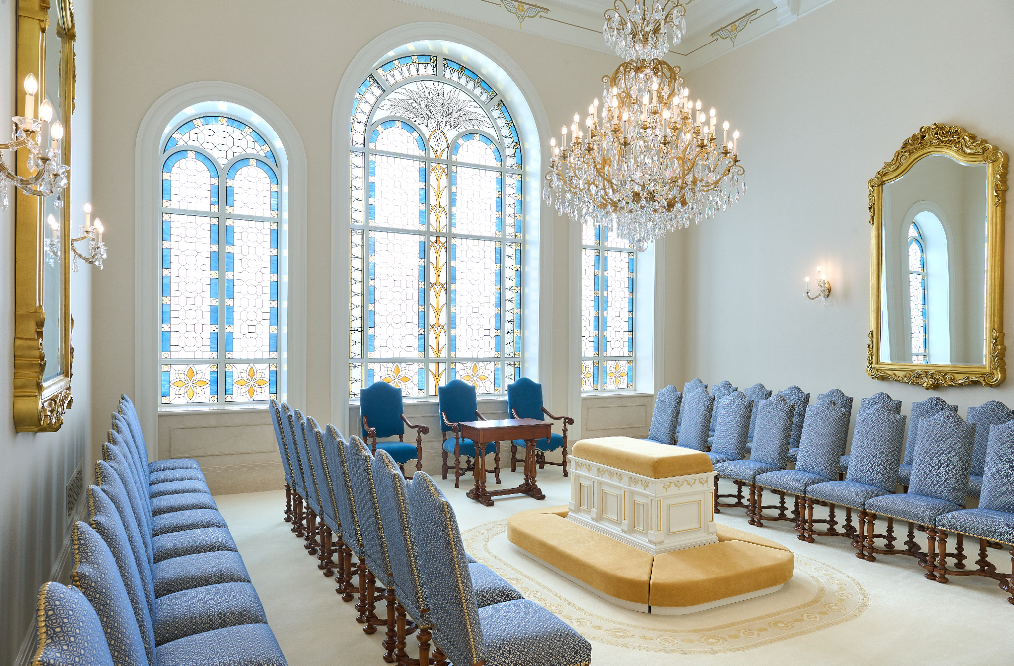 A sealing room inside the Yorba Linda California Temple of...