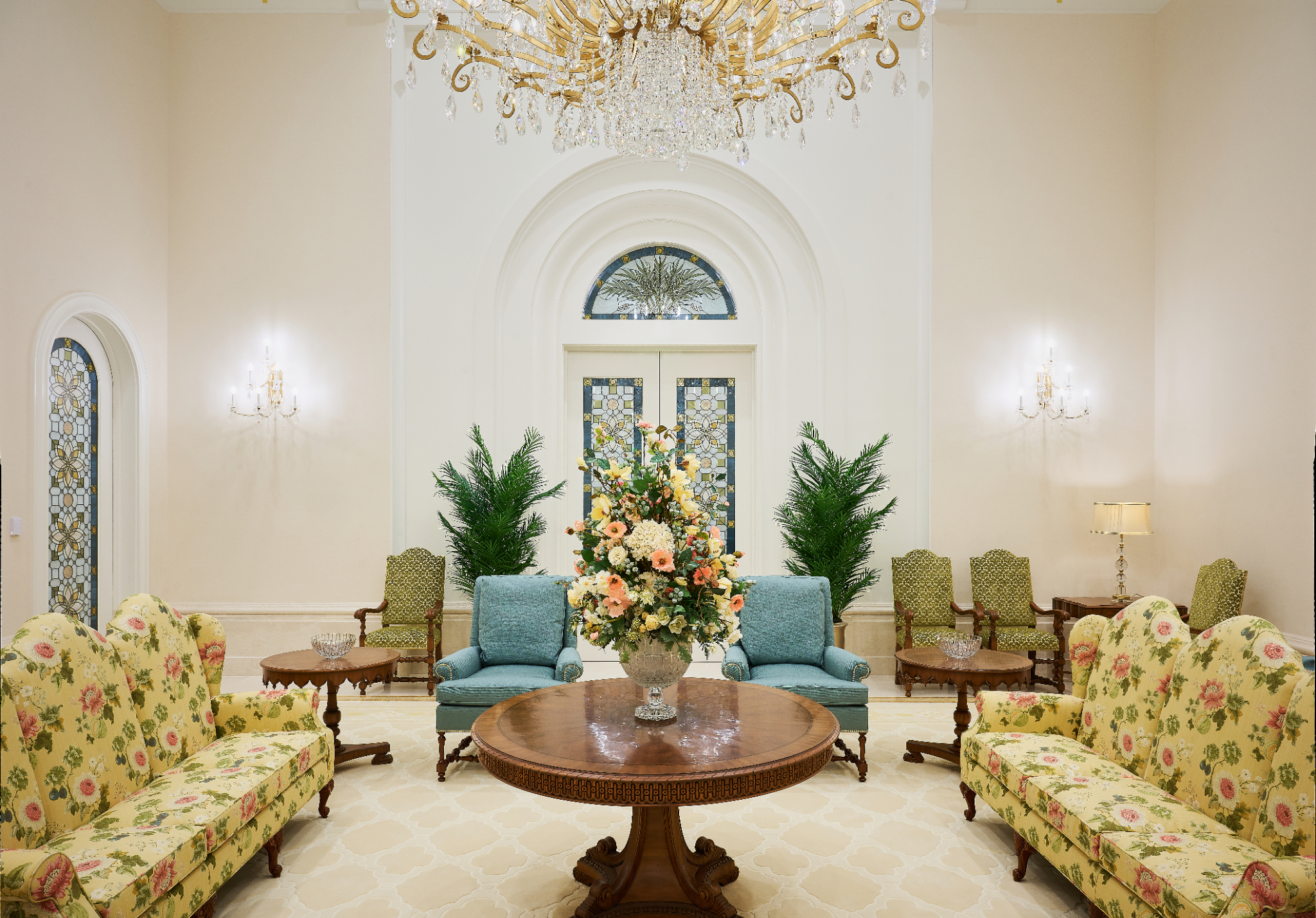 The celestial room of the Yorba Linda California Temple of...