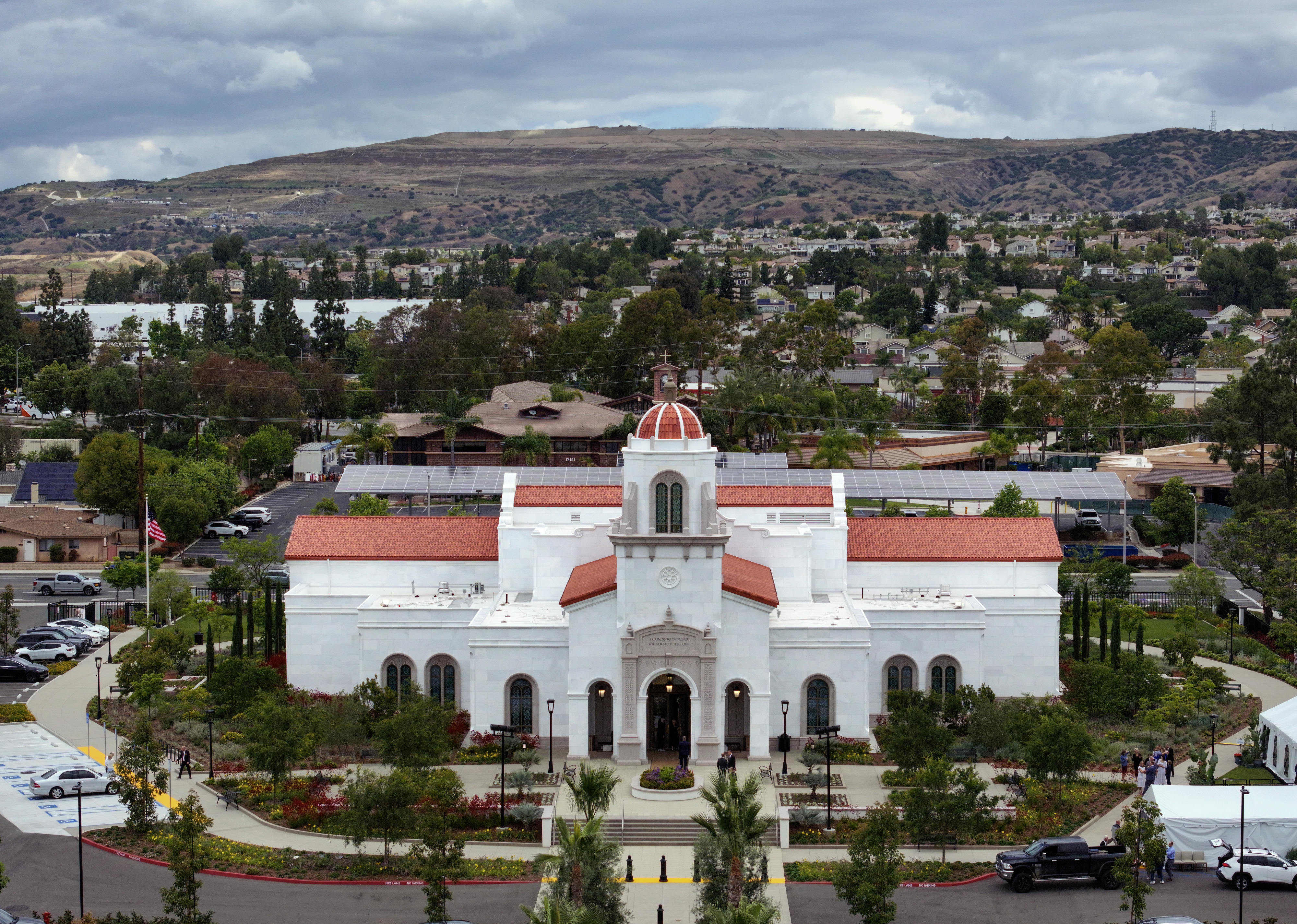 The new Yorba Linda California Temple of the Church of...