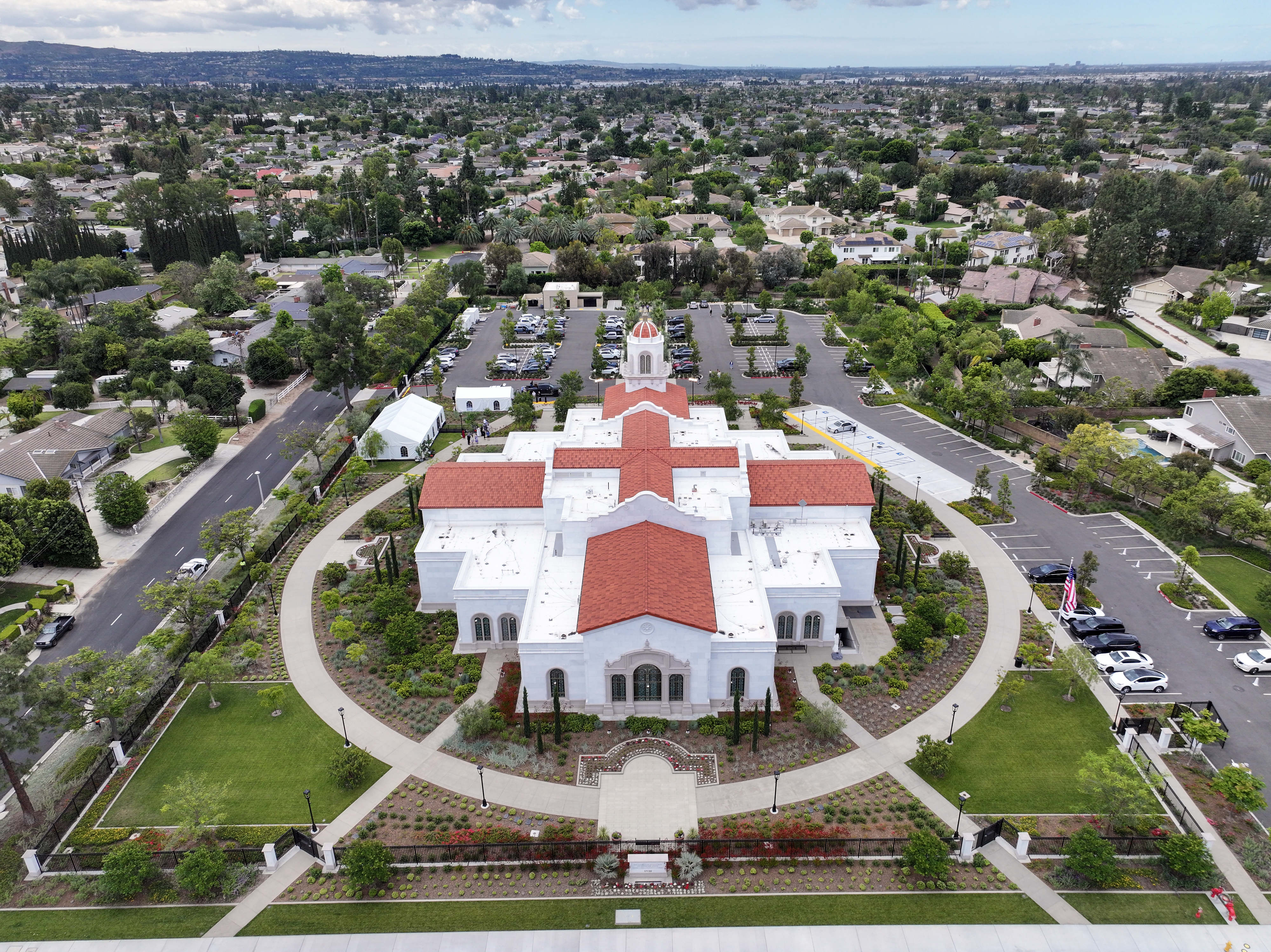 The new Yorba Linda California Temple of the Church of...