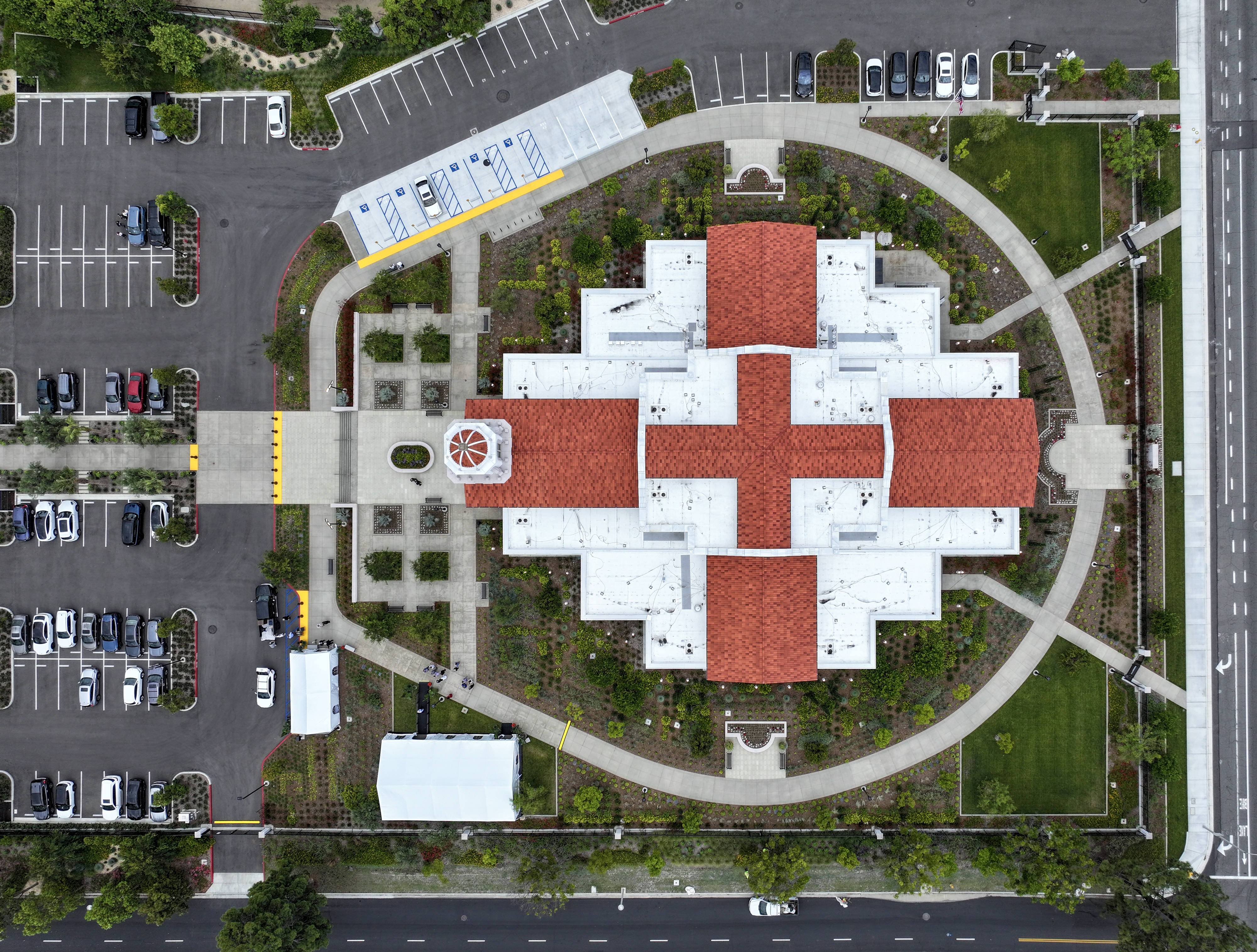 The new Yorba Linda California Temple of the Church of...