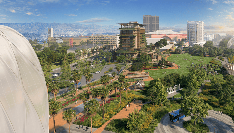 Rendering of park at OCVIBE