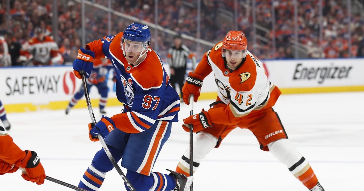 Edmonton Oilers seek to hold serve at home in playoff series against Anaheim Ducks