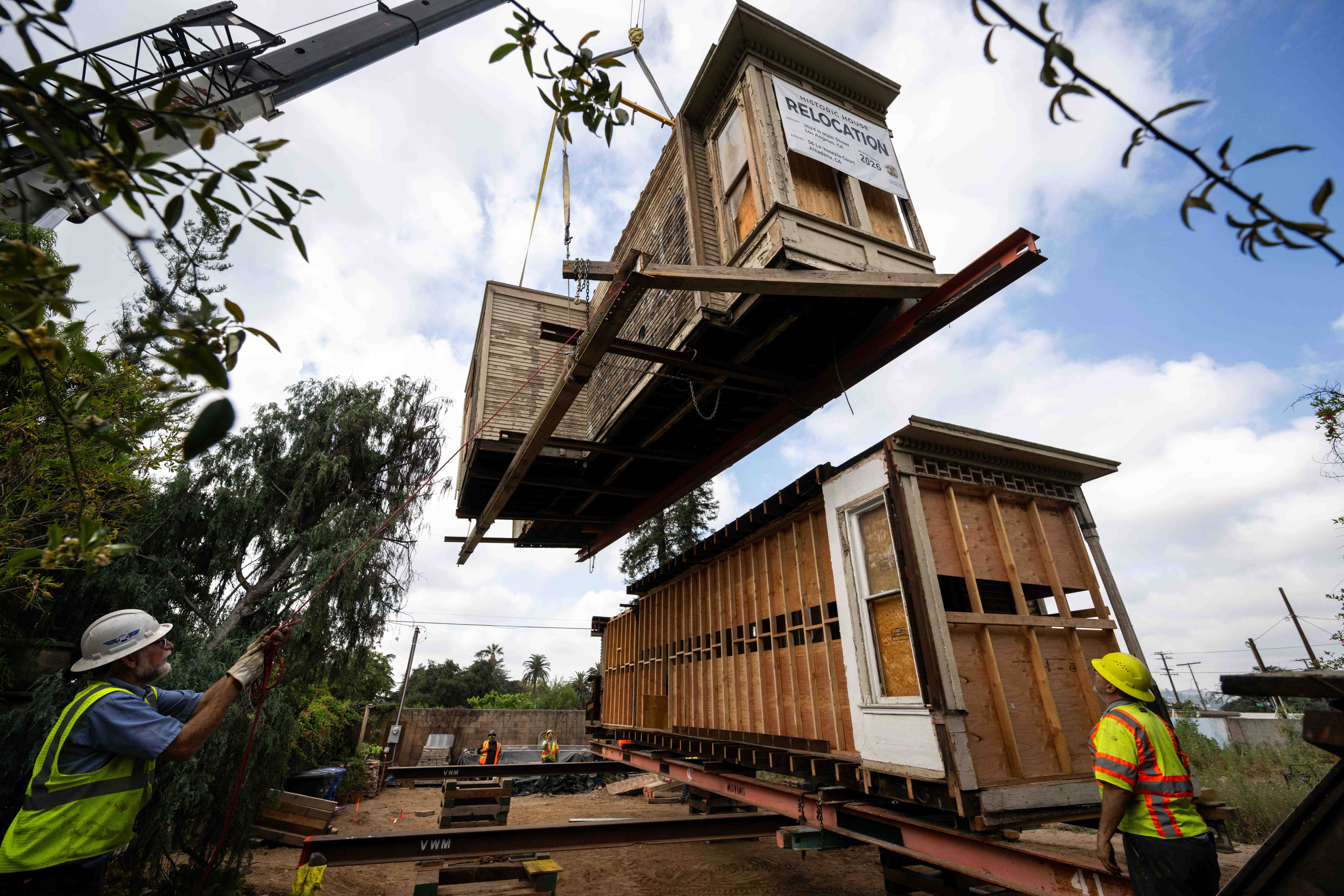 An 1895 Victorian-era home from Lincoln Heights is moved onto...