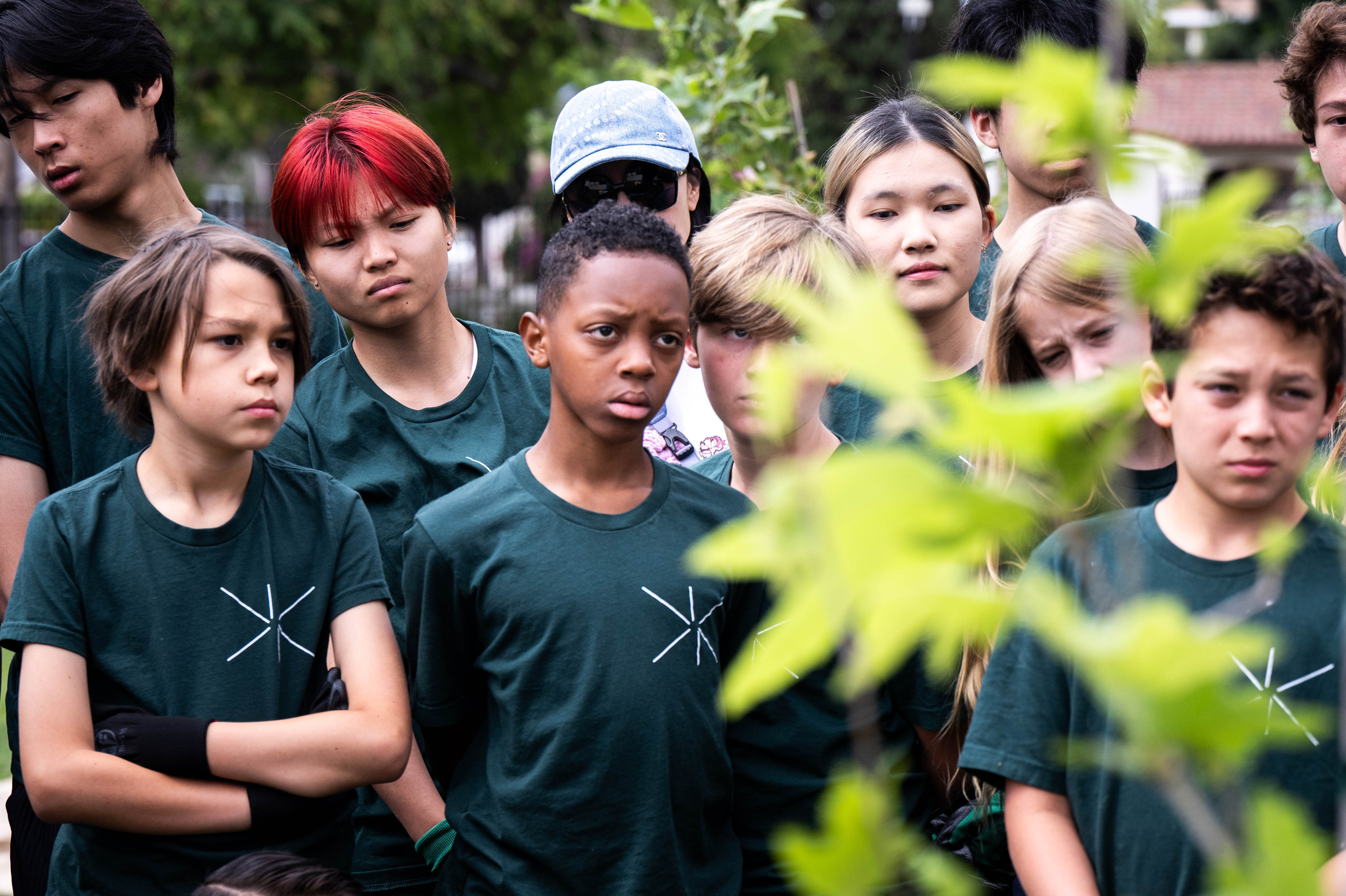 Saint Markâs and EF Academy students watch a demonstration on...