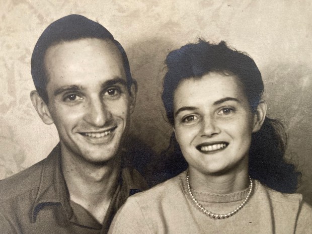 Tom and Betty Haver in 1942, not long after their wedding on Thanksgiving Day in 1941. (Courtesy of Nancy Haver)