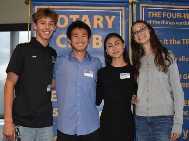 Rancho Bernardo High seniors Jack Focht, Jonathan Ng, Maithed Lopez and Sereen Al Shnini. (Elizabeth Marie Himchak)