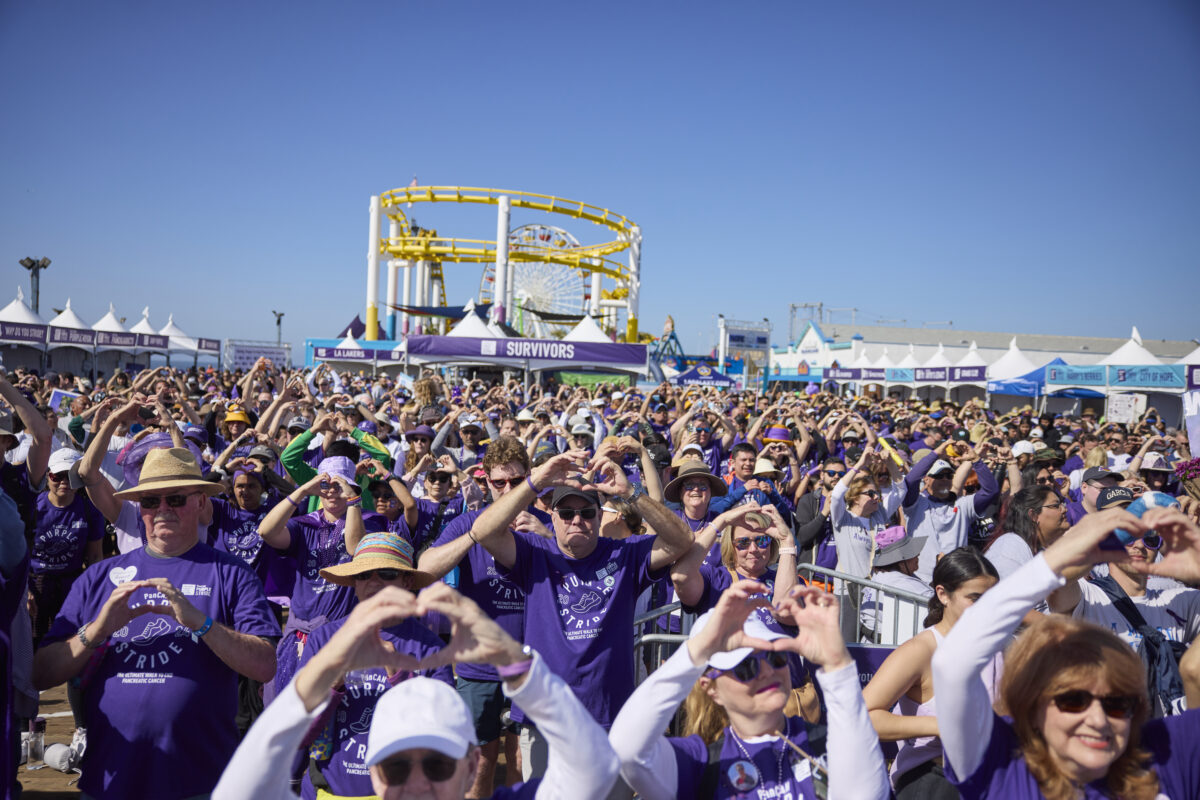 Participants at PanCAN PurpleStride Los Angeles