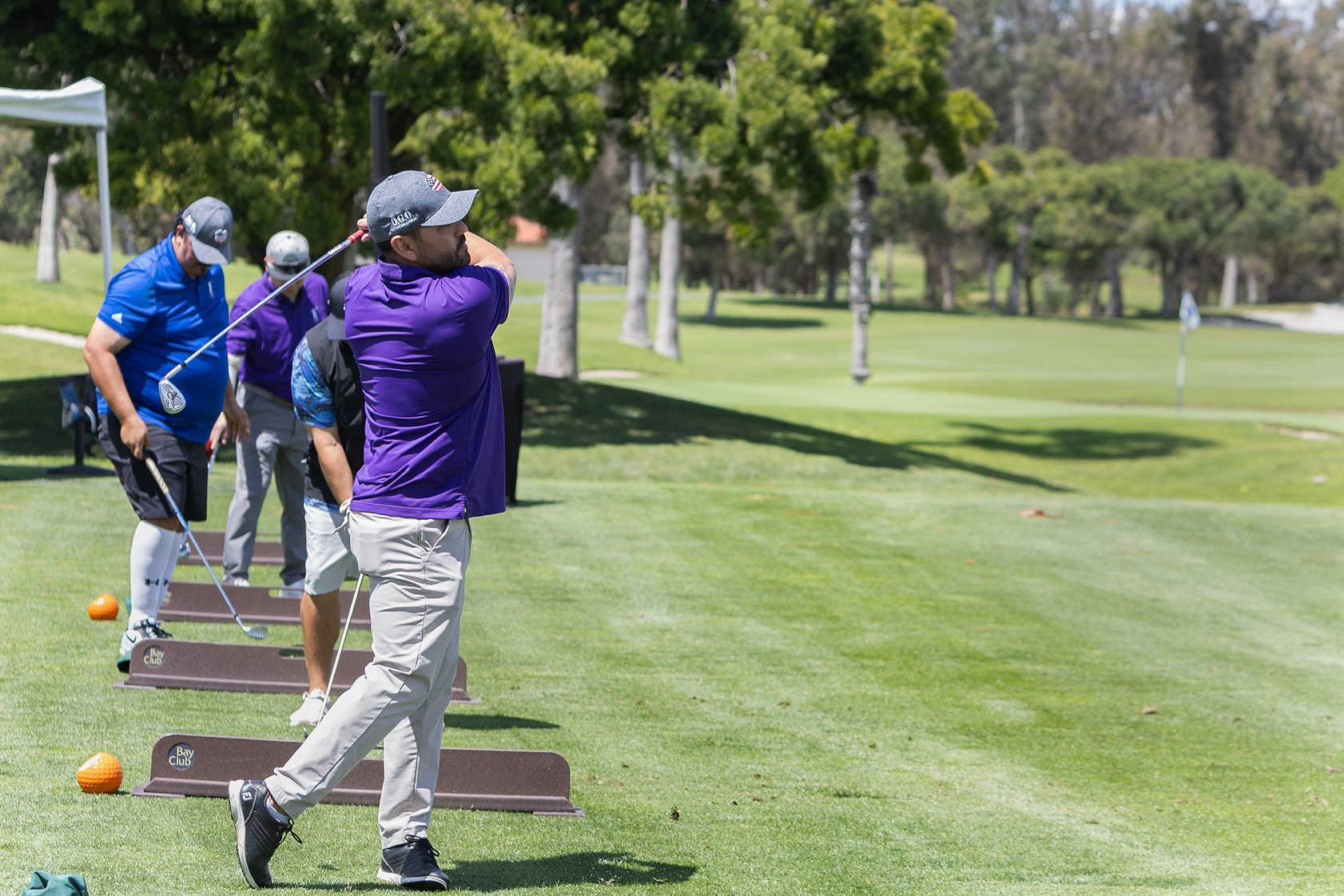 Alberto Boy on the driving range (Jon Clark)