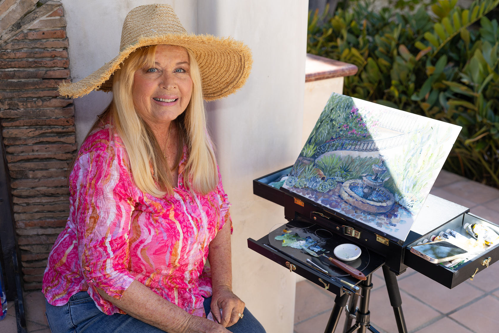 Artist Katie Holcombe at the Nelson Rowhouse (Jon Clark)