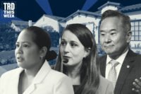 Council Members Ysabel Jurado, John Lee and Imelda Padilla