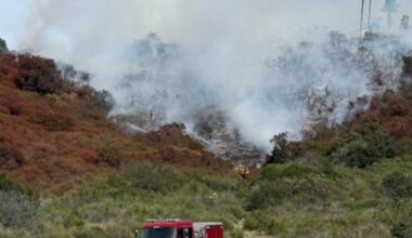 Vegetation fire in San Marcos prompts evacuations to nearby residences – NBC 7 San Diego
