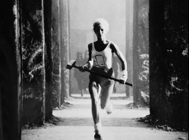 This is a still from video of Apple Computer's famous "1984" commercial aired during the third quarter of Super Bowl XVIII, which introduced the Macintosh personal computer. (AP Photo/HO/Apple)