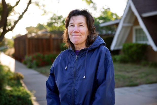 Karen Pandula, a Cupertino resident since the 1990s, talks about living near the Apple Park campus in Sunnyvale, Calif., on Tuesday, April 14, 2026. (Nhat V. Meyer/Bay Area News Group)
