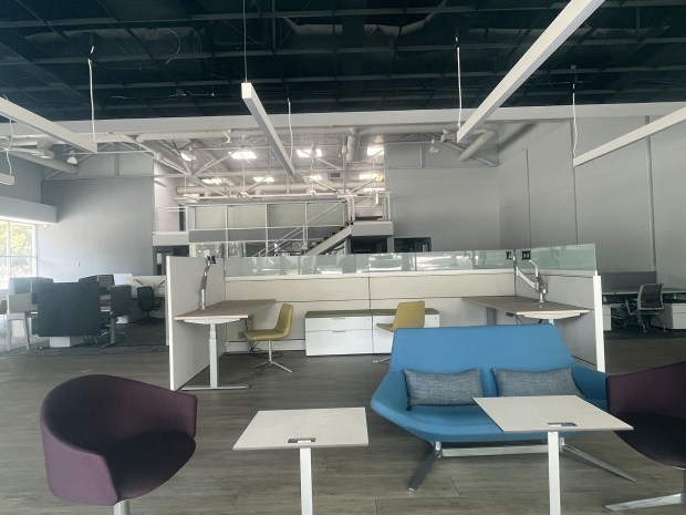 Empty office building at 96 North Second Street in downtown San Jose, seen on April 9, 2026.(George Avalos/Bay Area News Group)