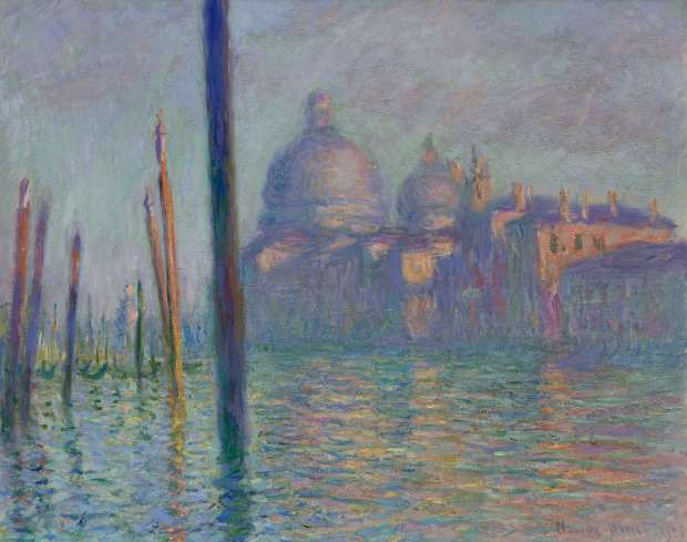 Multiple versions of Monet's famed work "The Grand Canal, Venice" are on display at the de Young Museum. (Museum of Fine Arts, Boston/Fine Arts Museums of San Francisco)