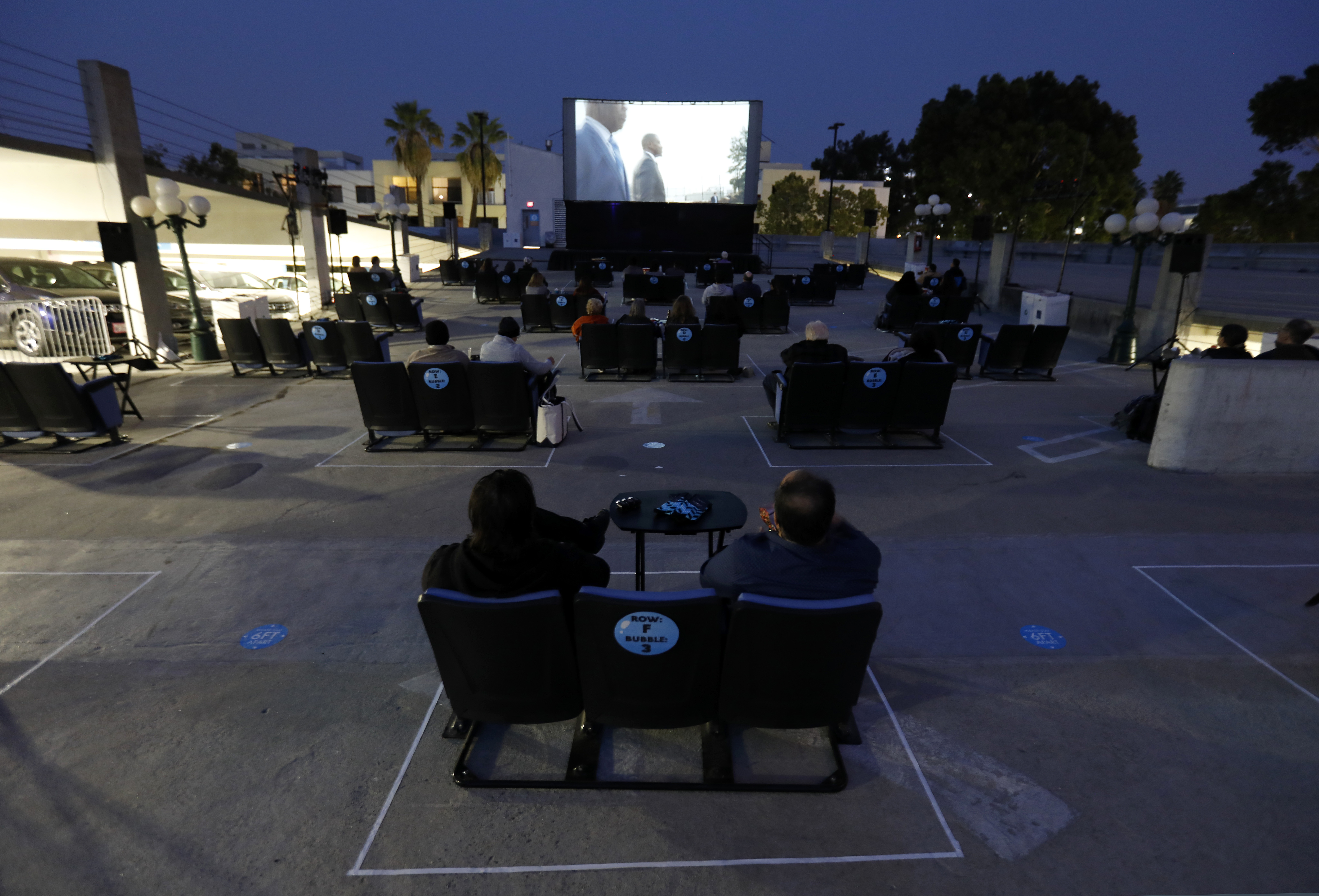 SAN JOSE, CALIFORNIA - OCTOBER 8: Audience members watch the...