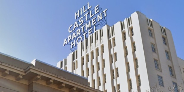 HillCastle Apartments, a 10-story housing tower at 1431 Jackson St. in downtown Oakland, as seen in February 2025.(Google Maps)