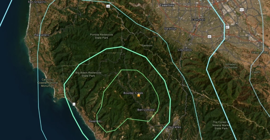 Earthquake jolts several sections of Santa Cruz County and Bay Area