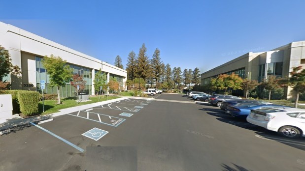 Office and research buildings at 3250 Jay Street (left) and 3260 Jay Street (right) in Santa Clara, seen in October 2022.(Google Maps)
