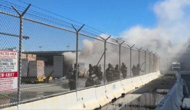 Firefighters battle blaze at San Francisco International Airport