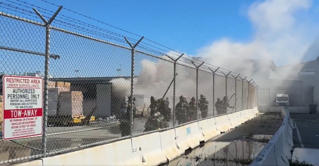 Firefighters battle blaze at San Francisco International Airport