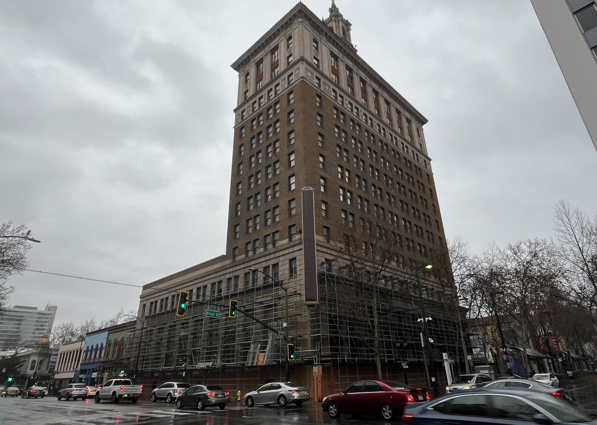Bank of Italy historic tower at 12 South First Street...