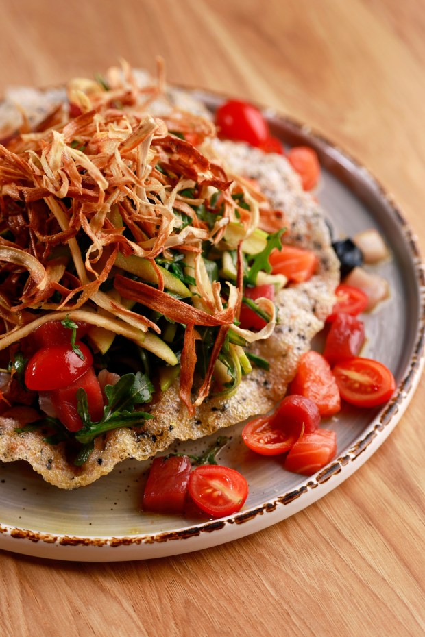 San Diego, CA - February 4: Sashimi salad at Dashi in Hillcrest on February 4, 2026 in San Diego, CA. (K.C. Alfred / The San Diego Union-Tribune)