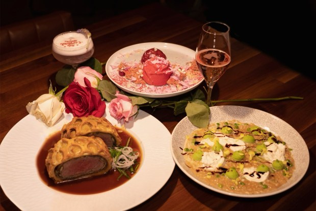 Huntress' special Mother's Day dishes are a $67 beef wellington, $34 spring risotto and a $19 chocolate mousse. (RMD Group)