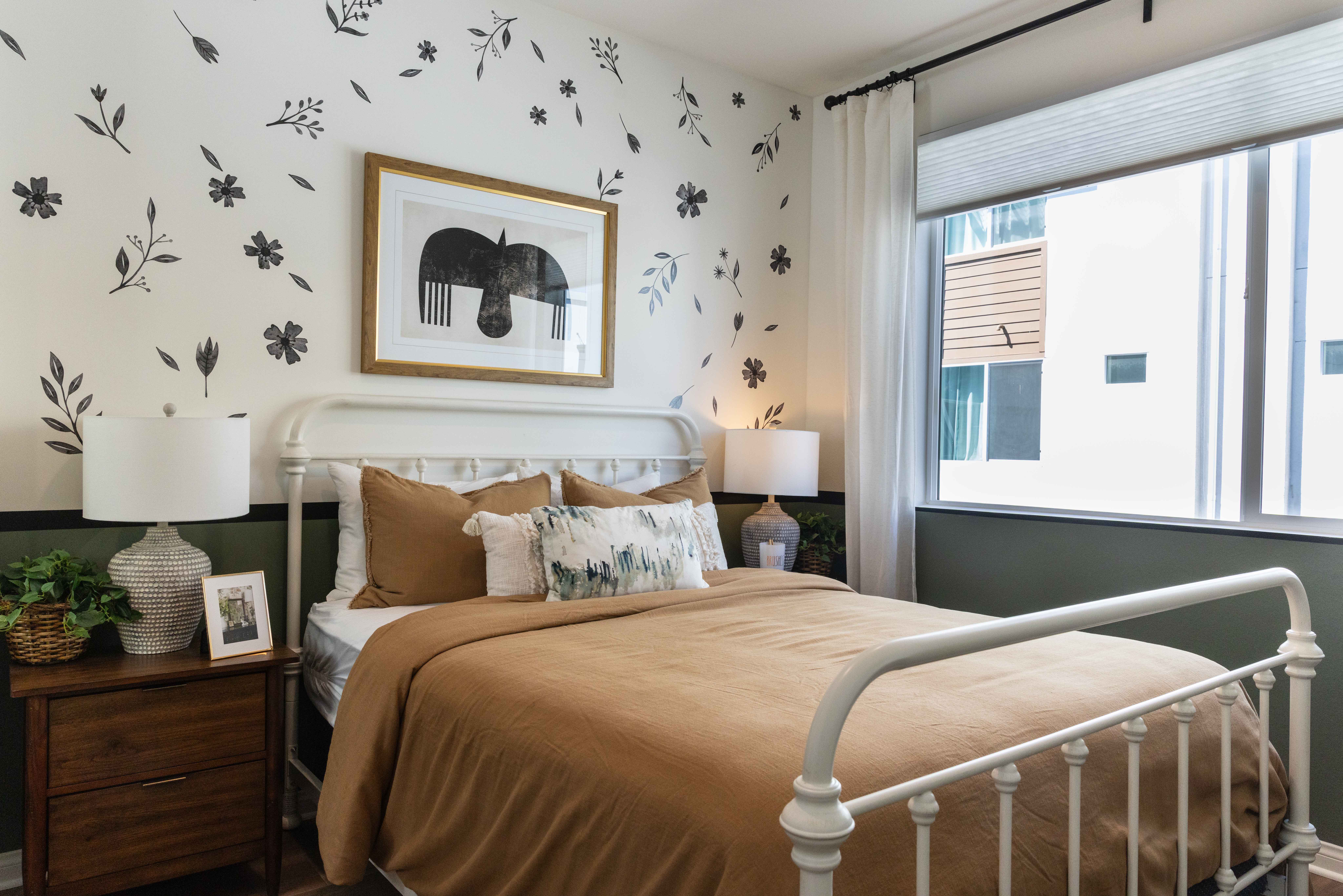 A bedroom in the Gateway townhome development in El Cajon.(Zoë...