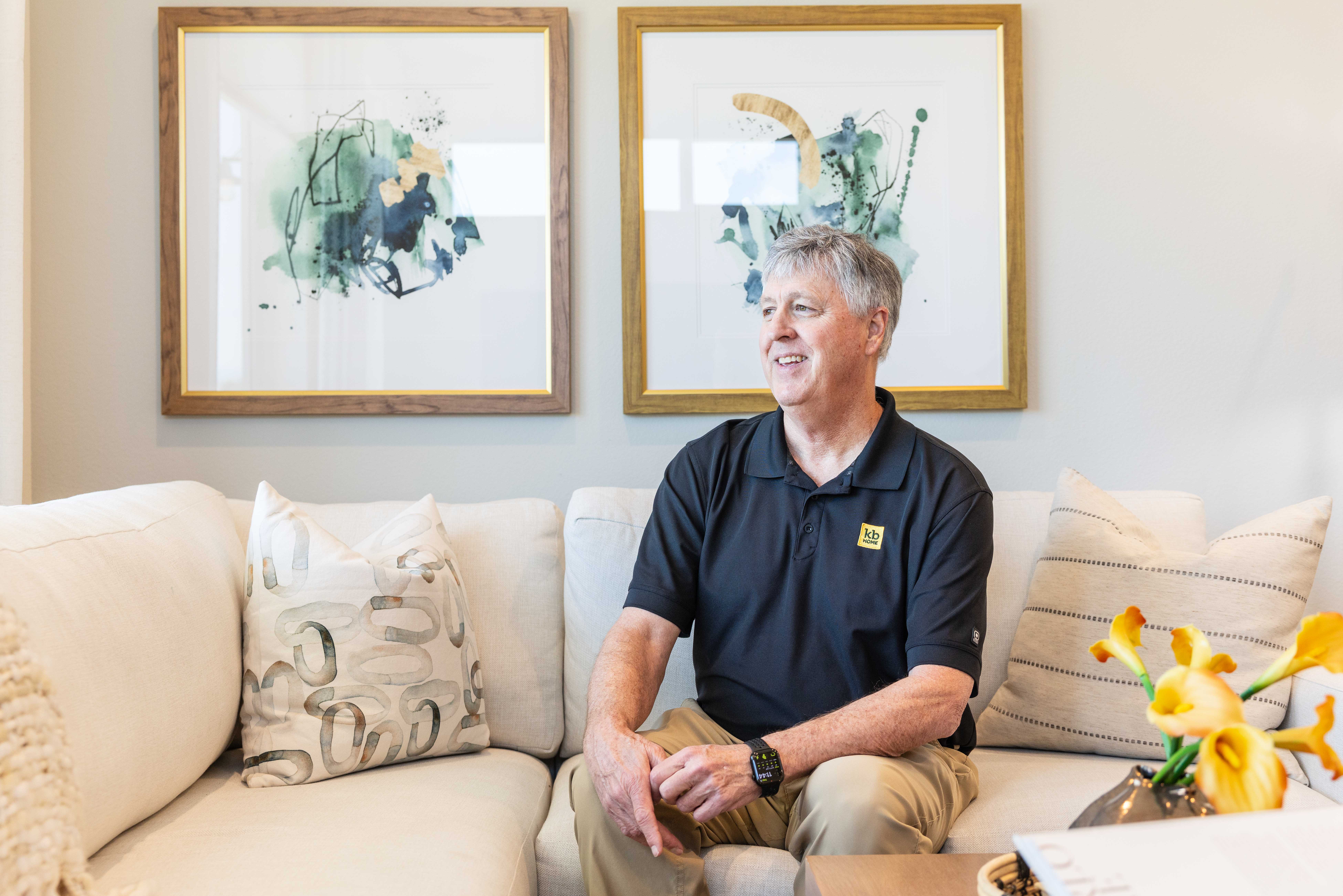 Steve Ruffner, a senior vice president at KB Home, in...