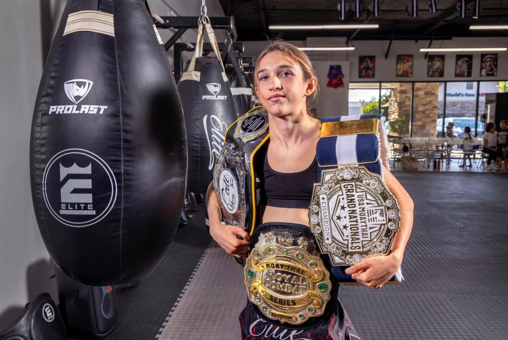 This 13-year-old Muaythai fighter can hit above her weight class, and win – San Diego Union-Tribune