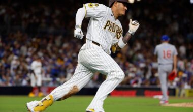 Manny Machado (calf) sits, Jake Cronenworth starts at third base