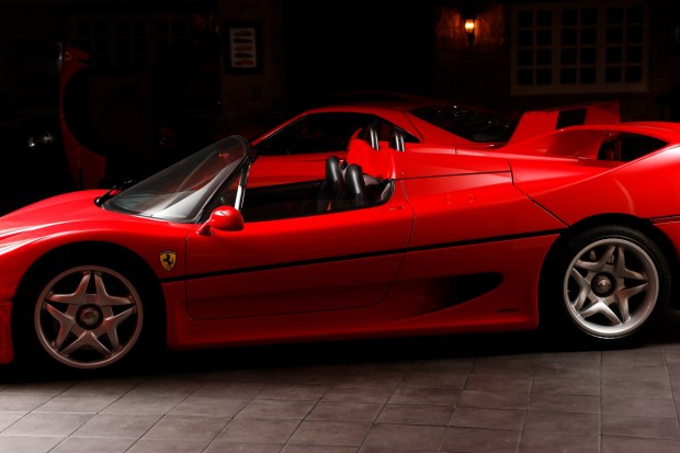 Bill Ceno's 1995 Ferrari F50. (K.C. Alfred / The San Diego Union-Tribune)