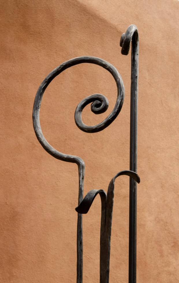James Hubbell's forged iron work, "Big John's Folly (2018), is part of "Brothers in Arts: James Hubbell and Bert Hubbell" at the Oceanside Museum of Art. (Laurel Costa)