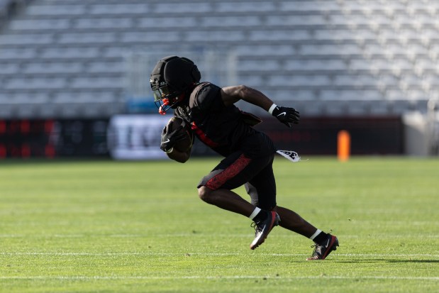 San Diego State coaches have been impressed with Colorado State transfer Javion Kinnard in spring drills. (SDSU athletics)
