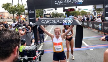 Runners shine during rare rainy Carlsbad 5000