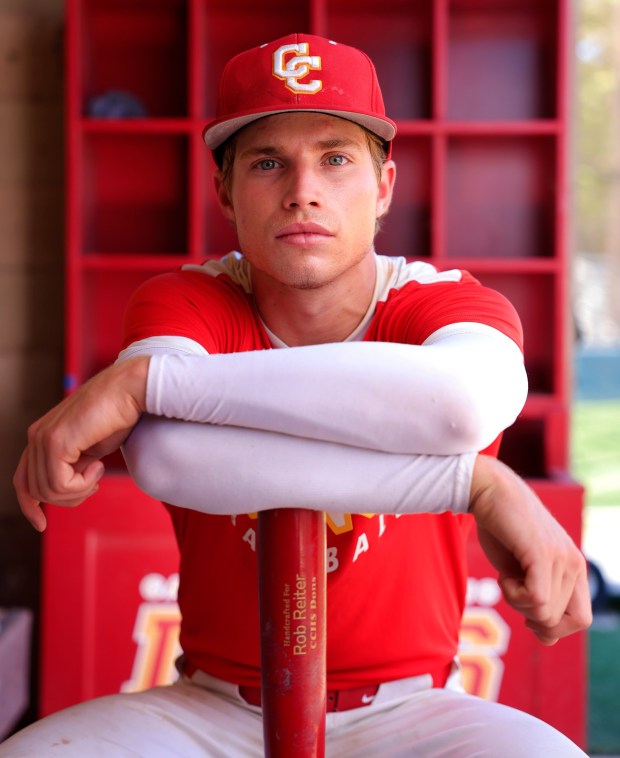 San Diego, CA - April 8: Cathedral Catholic baseball player Alex Harrington on April 8, 2026 in San Diego, CA. (K.C. Alfred / The San Diego Union-Tribune)