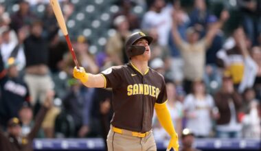 Padres score five runs in ninth inning to take game, series from Rockies